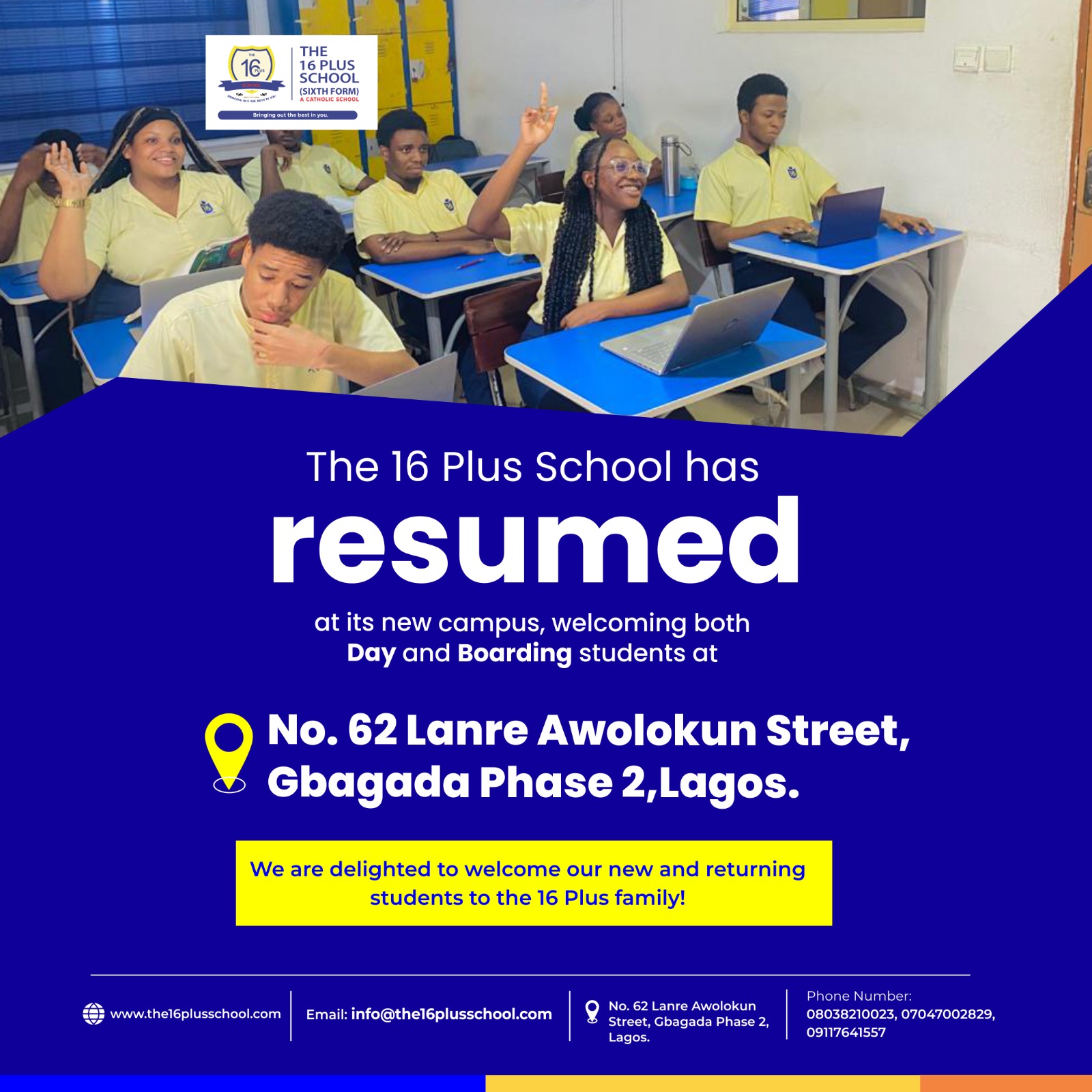 We Have Resumed at Our New Location