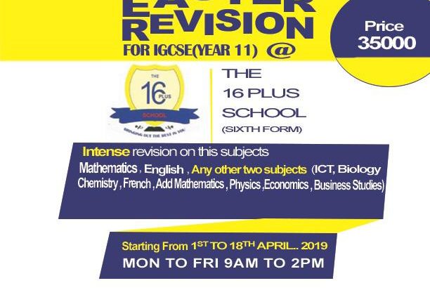 EASTER REVISION 2019