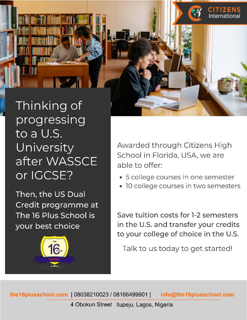 Dual Credit Programme To US Universities – The16PlusSchool
